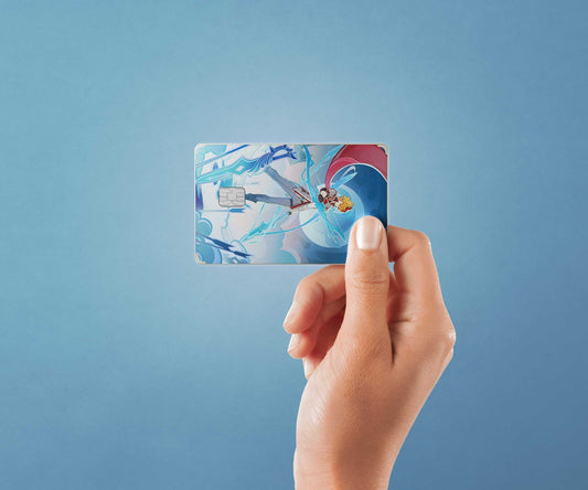 Watercolor tcg harbinger tartaglia design | credit card sticker | small chip | credit card skin for nursery and home wall decor.