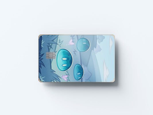 Watercolor tcg hydro slimes design | credit card sticker | small chip | credit card skin for nursery and home wall decor.