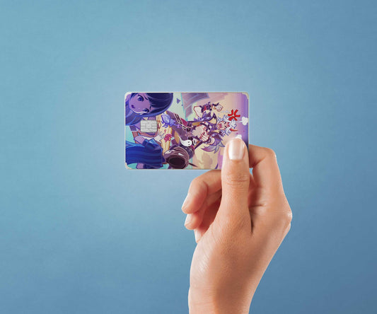 Watercolor tcg itto angry design | credit card sticker | small chip | credit card skin for nursery and home wall decor.