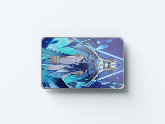 Watercolor tcg mirror maiden design | credit card sticker | small chip | credit card skin for nursery and home wall decor.