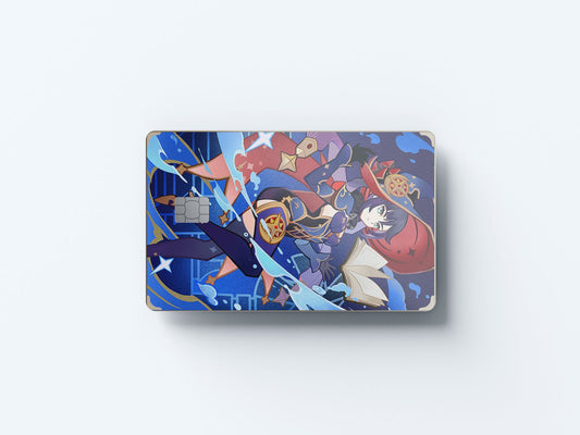 Watercolor tcg mona design | credit card sticker | small chip | credit card skin for nursery and home wall decor.