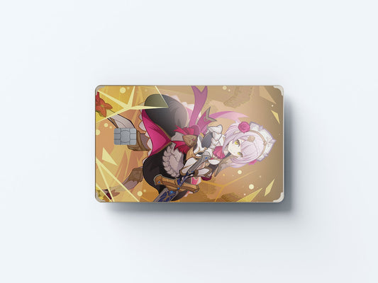 Watercolor tcg noelle design | credit card sticker | small chip | credit card skin for nursery and home wall decor.