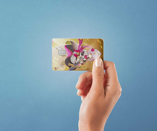 Watercolor tcg noelle design | credit card sticker | small chip | credit card skin for nursery and home wall decor.