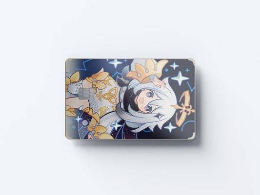 Watercolor tcg paimon design | credit card sticker | small chip | credit card skin for nursery and home wall decor.