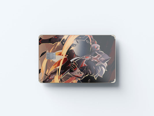 Watercolor tcg pyro agent design | credit card sticker | small chip | credit card skin for nursery and home wall decor.