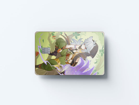 Watercolor tcg razor design | credit card sticker | small chip | credit card skin for nursery and home wall decor.