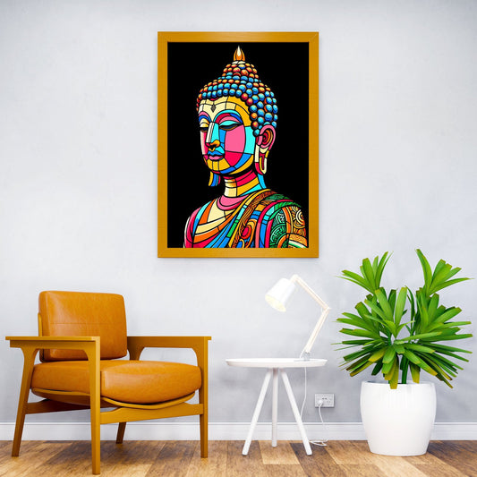 the Buddha wpap pop art Asian Style Poster | Wall Art for Home & Office | High-Quality Print - High-Quality Visual Display