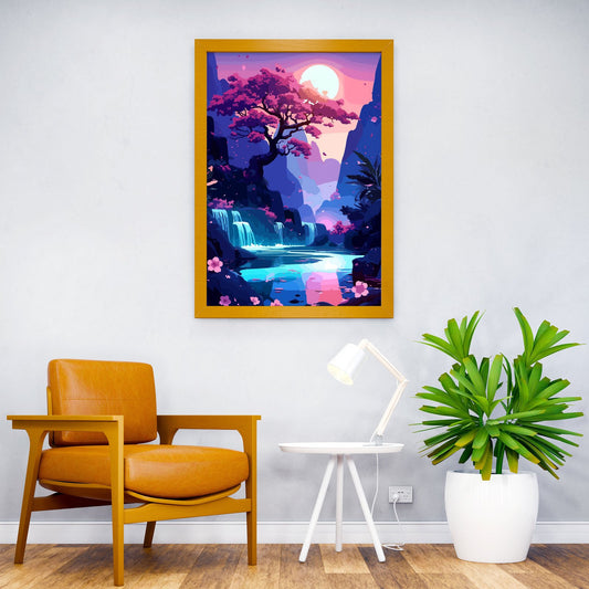 the Cherry Blossom Tree Asian Style Poster | Wall Art for Home & Office | High-Quality Print - High-Quality Visual Display