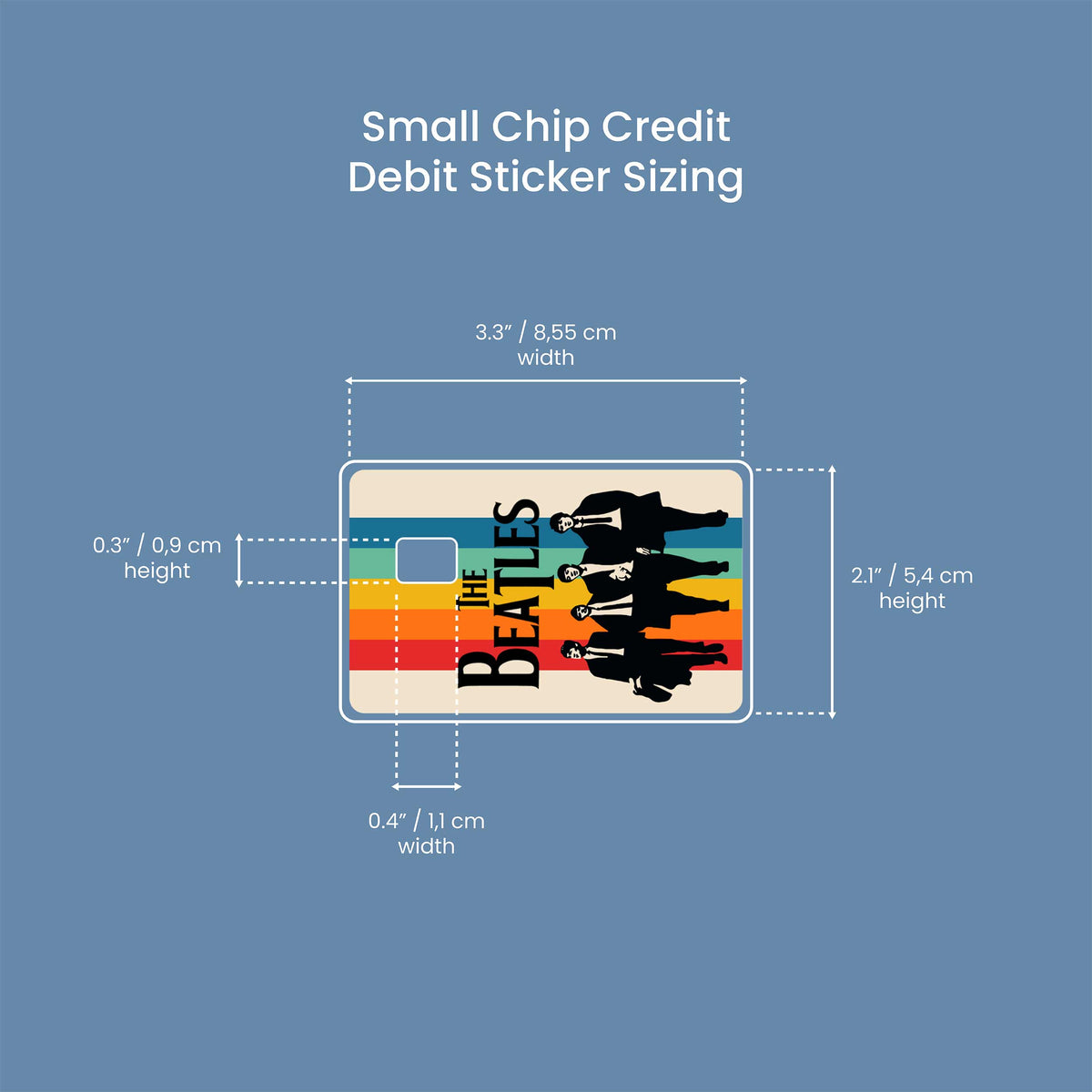 The Beatles - Premium Vinyl Credit Card Skin Cover by Wonderwallsboutique