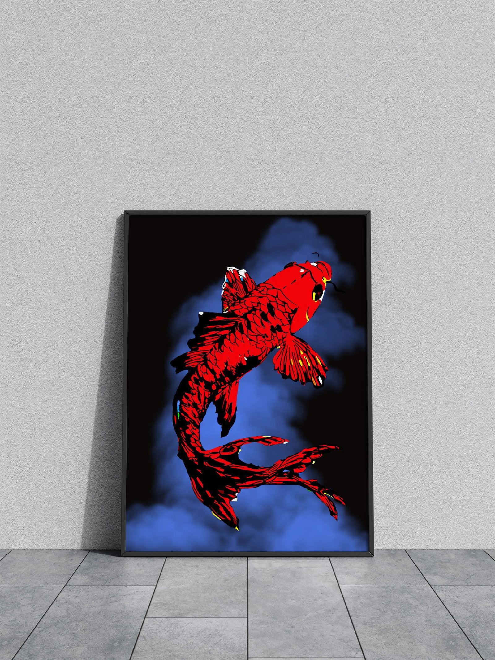 the fish koi Asian Style Poster | Wall Art for Home & Office | High-Quality Print - High-Quality Visual Display