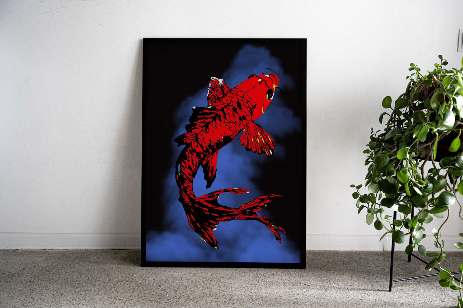 the fish koi Asian Style Poster | Wall Art for Home & Office | High-Quality Print - High-Quality Visual Display