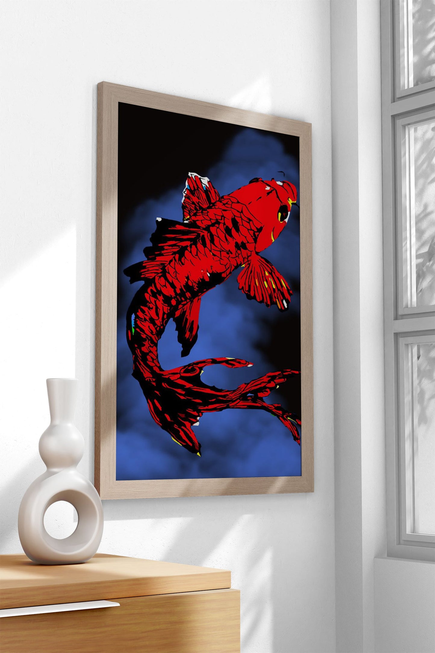 the fish koi Asian Style Poster | Wall Art for Home & Office | High-Quality Print - High-Quality Visual Display