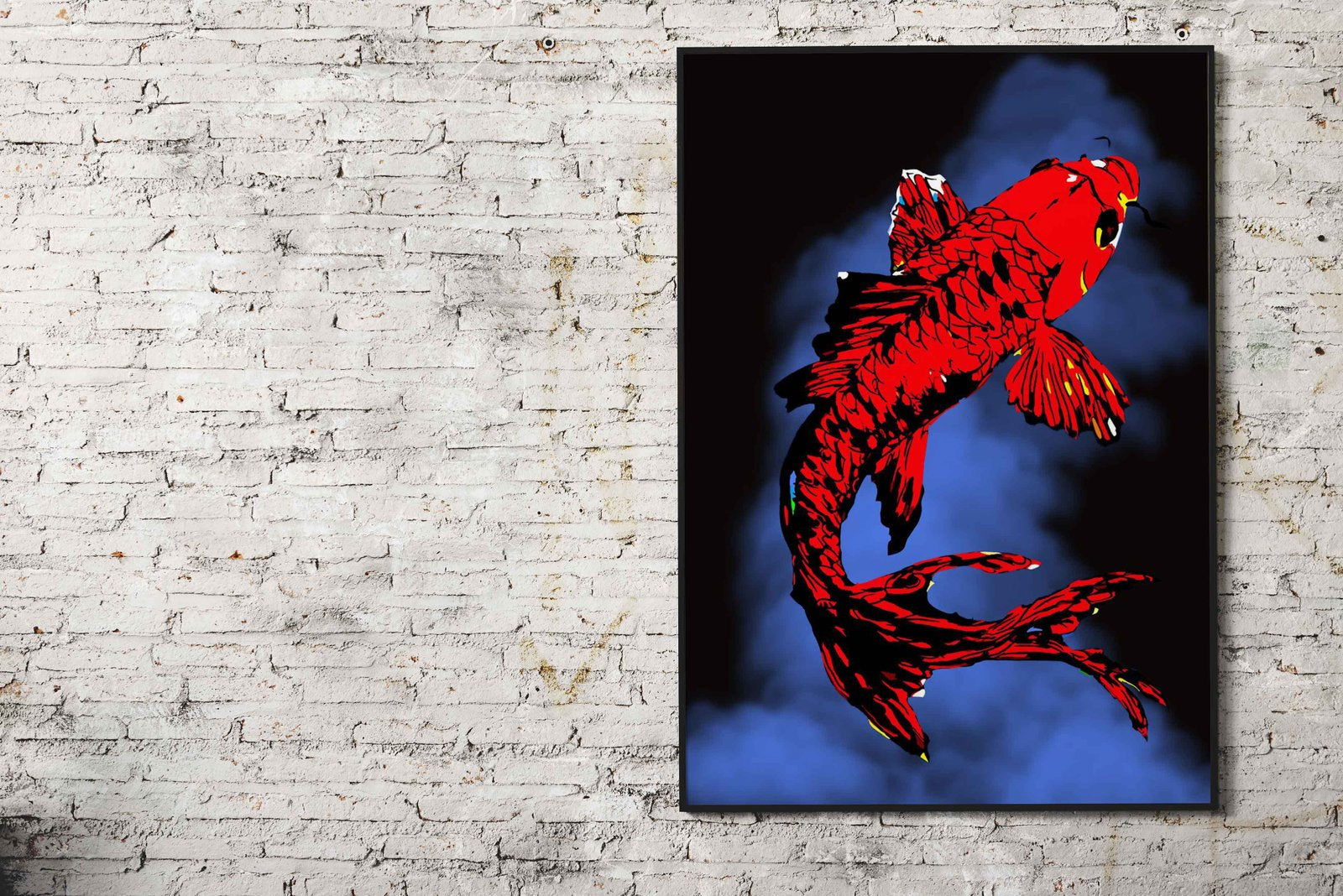 the fish koi Asian Style Poster | Wall Art for Home & Office | High-Quality Print - High-Quality Visual Display