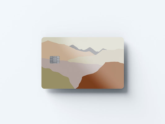 Watercolor the canyon design | credit card sticker | small chip | credit card skin for nursery and home wall decor.