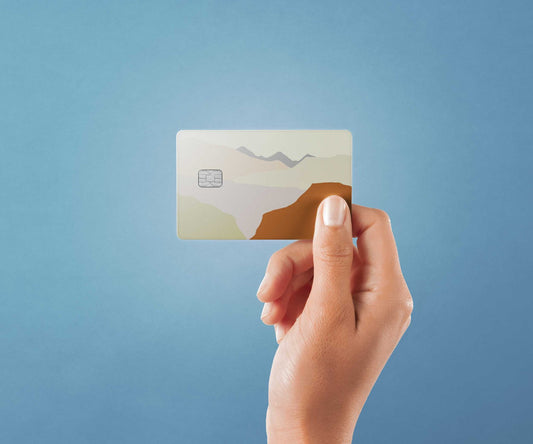 Watercolor the canyon design | credit card sticker | small chip | credit card skin for nursery and home wall decor.