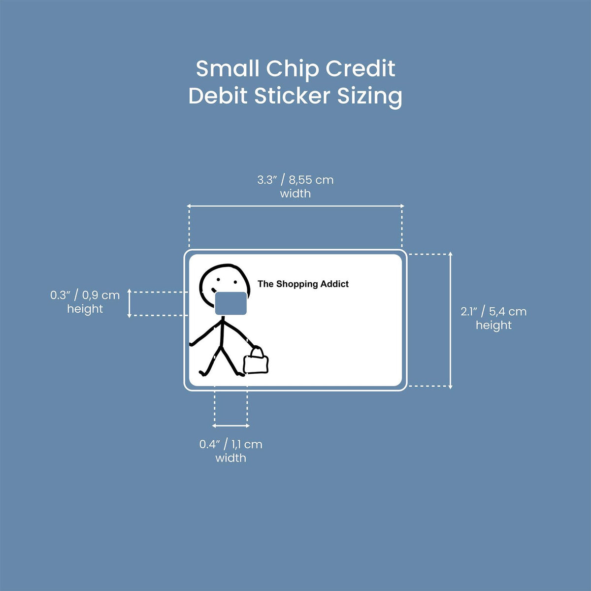 Watercolor the shopping addict right design | credit card sticker | small chip | credit card skin for nursery and home wall decor.