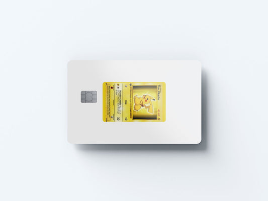 Watercolor thick pika design | credit card sticker | small chip | credit card skin for nursery and home wall decor.