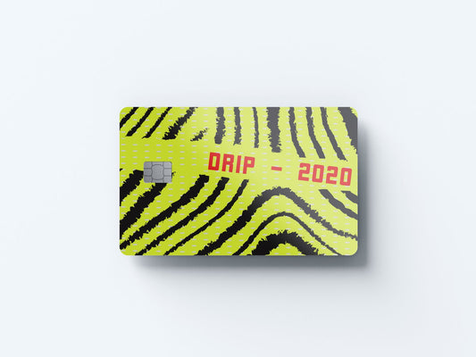 Three Fifty Green Design | Credit Card Sticker | Small Chip | Credit Card Skin