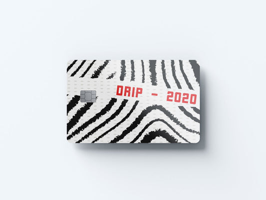 Three Fifty White Design | Credit Card Sticker | Small Chip | Credit Card Skin