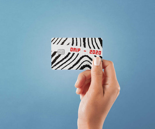 Three Fifty White Design | Credit Card Sticker | Small Chip | Credit Card Skin