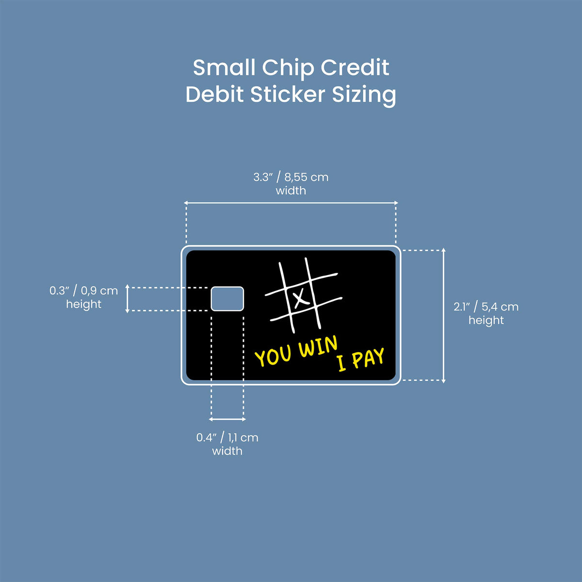 Tic Tac Toe - Premium Vinyl Credit Card Skin Cover by Wonderwallsboutique