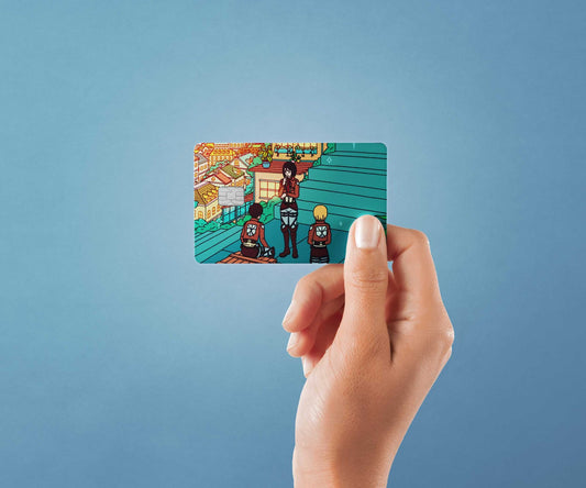 Titan and Friends Design | Credit Card Sticker | Small Chip | Credit Card Skin