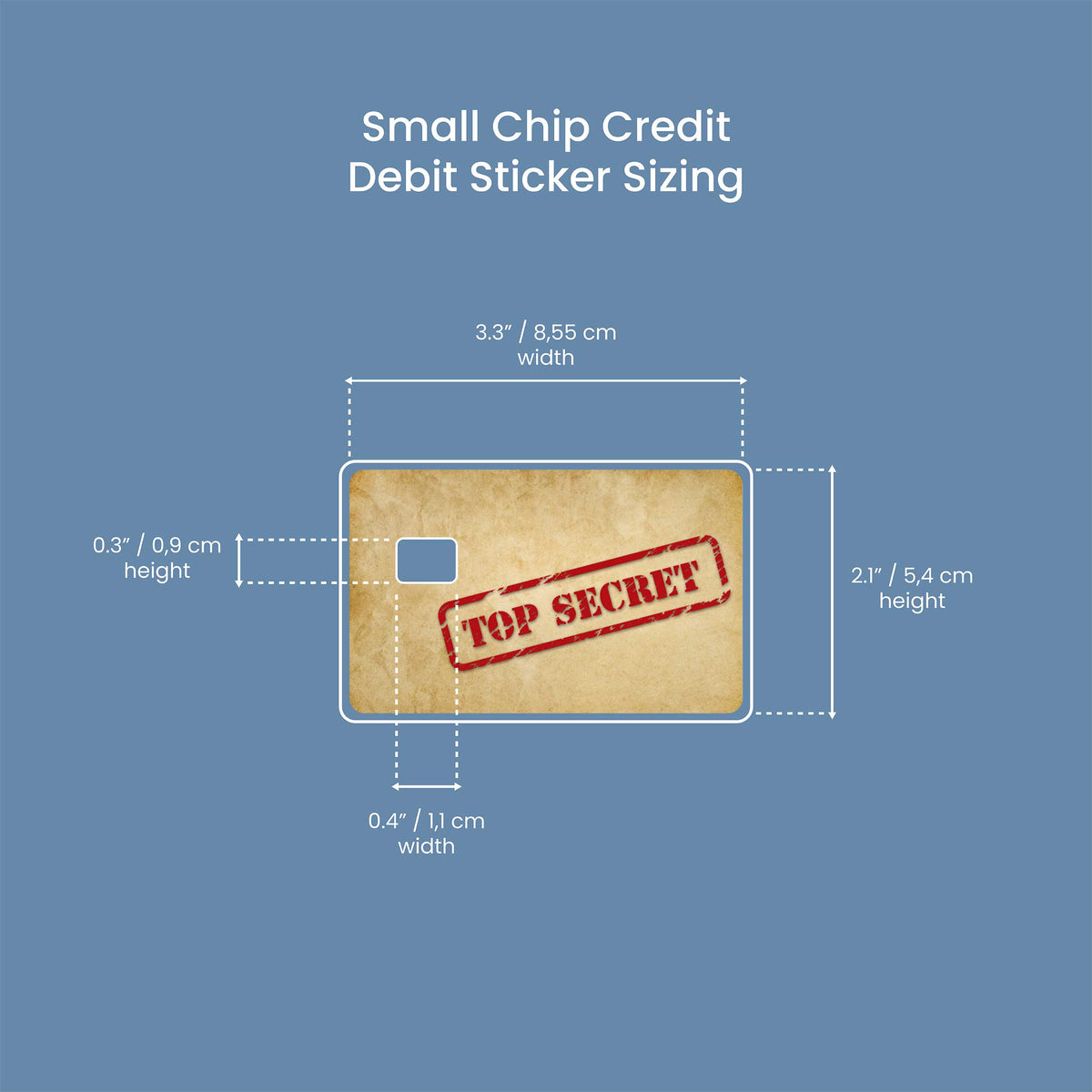 Top Secret - Premium Vinyl Credit Card Skin Cover by Wonderwallsboutique