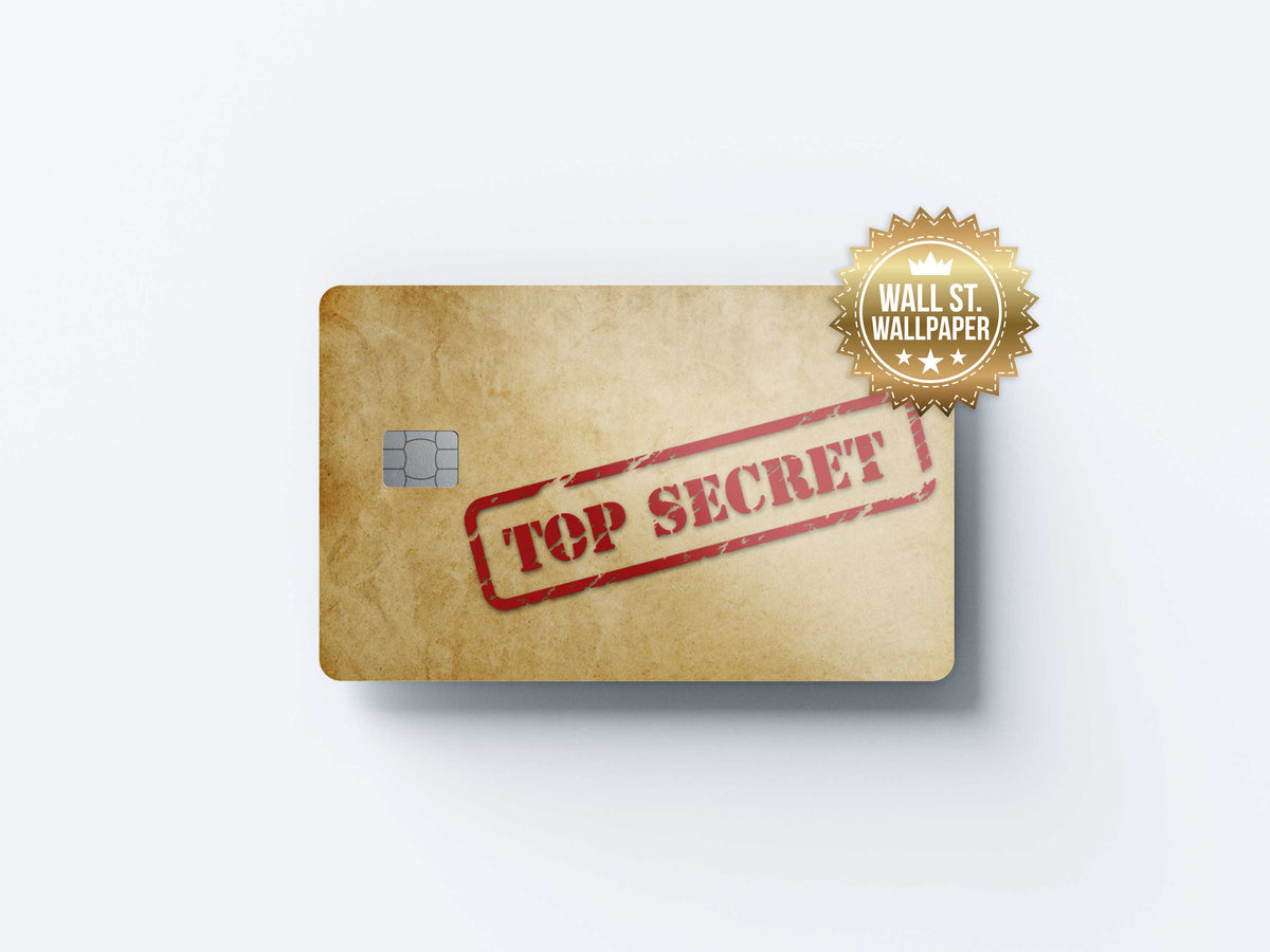 Top Secret - Premium Vinyl Credit Card Skin Cover by Wonderwallsboutique