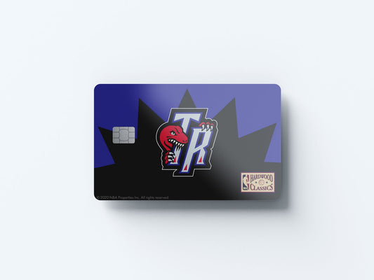 Toronto Raptors Away Warmups Hardwood Classics Design | Credit Card Sticker | Small Chip | Credit Card Skin