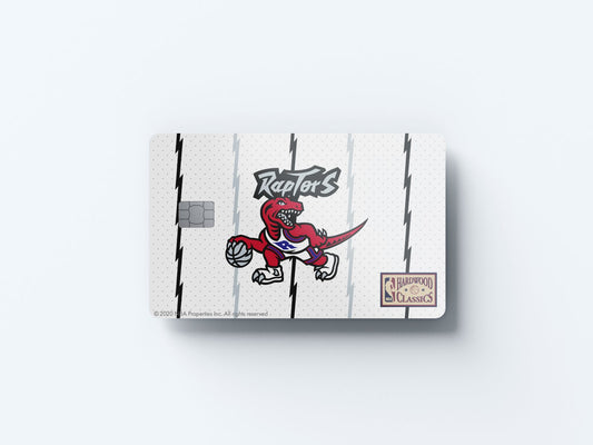 Toronto Raptors Home Hardwood Classics Design | Credit Card Sticker | Small Chip | Credit Card Skin
