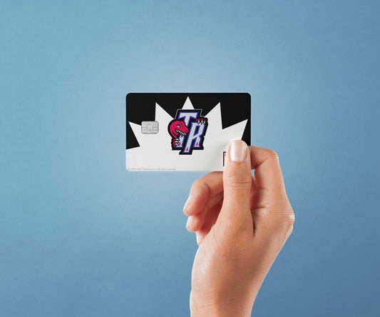 Toronto Raptors Home Warmups Hardwood Classics Design | Credit Card Sticker | Small Chip | Credit Card Skin