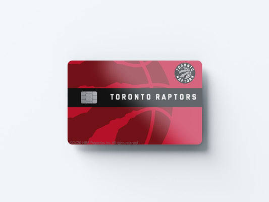 Toronto Raptors Midcourt Design | Credit Card Sticker | Small Chip | Credit Card Skin