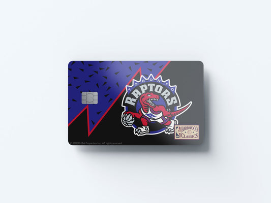 Toronto Raptors Uptempo Hardwood Classics Design | Credit Card Sticker | Small Chip | Credit Card Skin