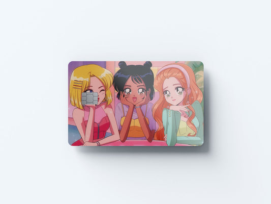Totally Spies Design | Credit Card Sticker | Small Chip | Credit Card Skin