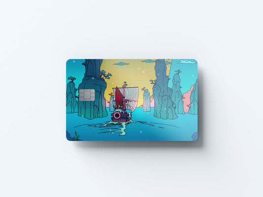 Watercolor to the next adventure design | credit card sticker | small chip | credit card skin for nursery and home wall decor.