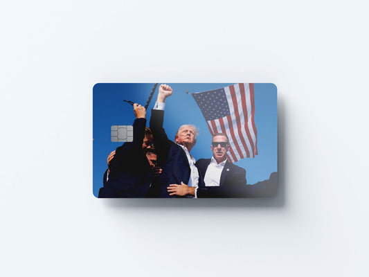 Watercolor trumpin design | credit card sticker | small chip | credit card skin for nursery and home wall decor.