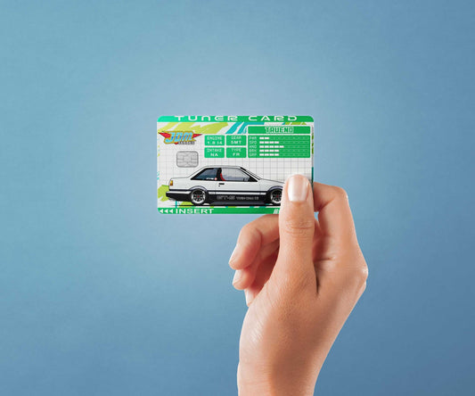 Tuner Card AE86 Trueno Design | Credit Card Sticker | Small Chip | Credit Card Skin
