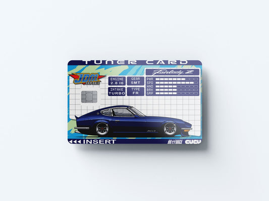 Tuner Card Fairlady Z Design | Credit Card Sticker | Small Chip | Credit Card Skin