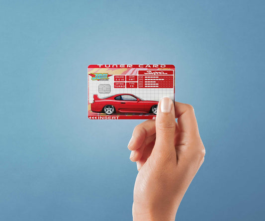 Tuner Card Supra Design | Credit Card Sticker | Small Chip | Credit Card Skin