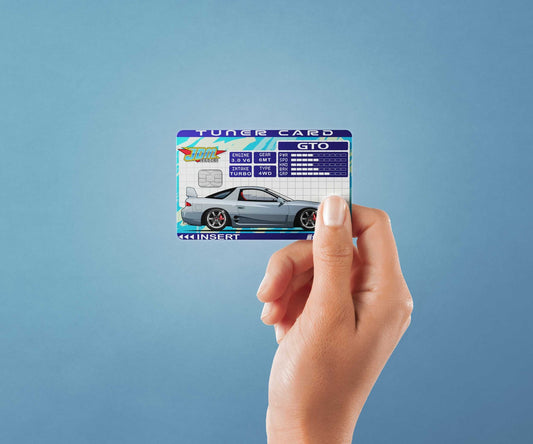 Tuner Card Z15 GTO Design | Credit Card Sticker | Small Chip | Credit Card Skin