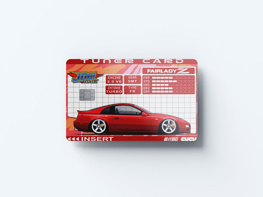 Tuner Card Z32 Fairlady Z Design | Credit Card Sticker | Small Chip | Credit Card Skin