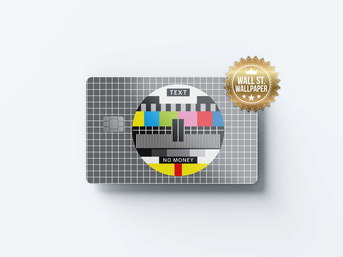 Tv Signal No Money - Premium Vinyl Credit Card Skin Cover by Wonderwallsboutique