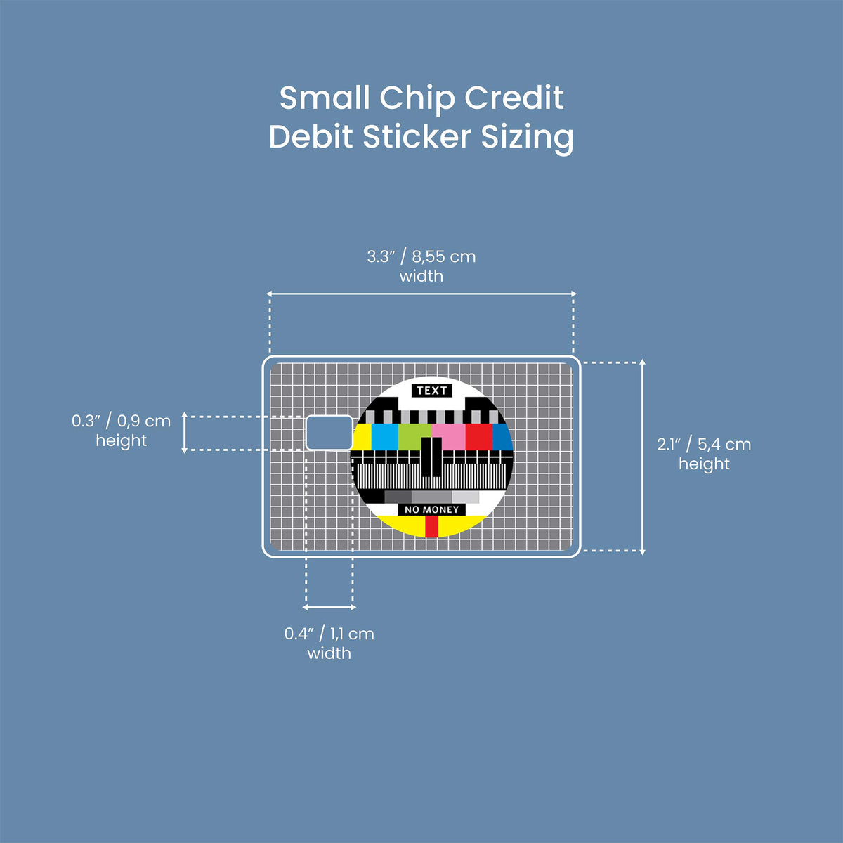Tv Signal No Money - Premium Vinyl Credit Card Skin Cover by Wonderwallsboutique