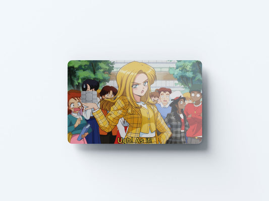 Ugh As If Design | Credit Card Sticker | Small Chip | Credit Card Skin