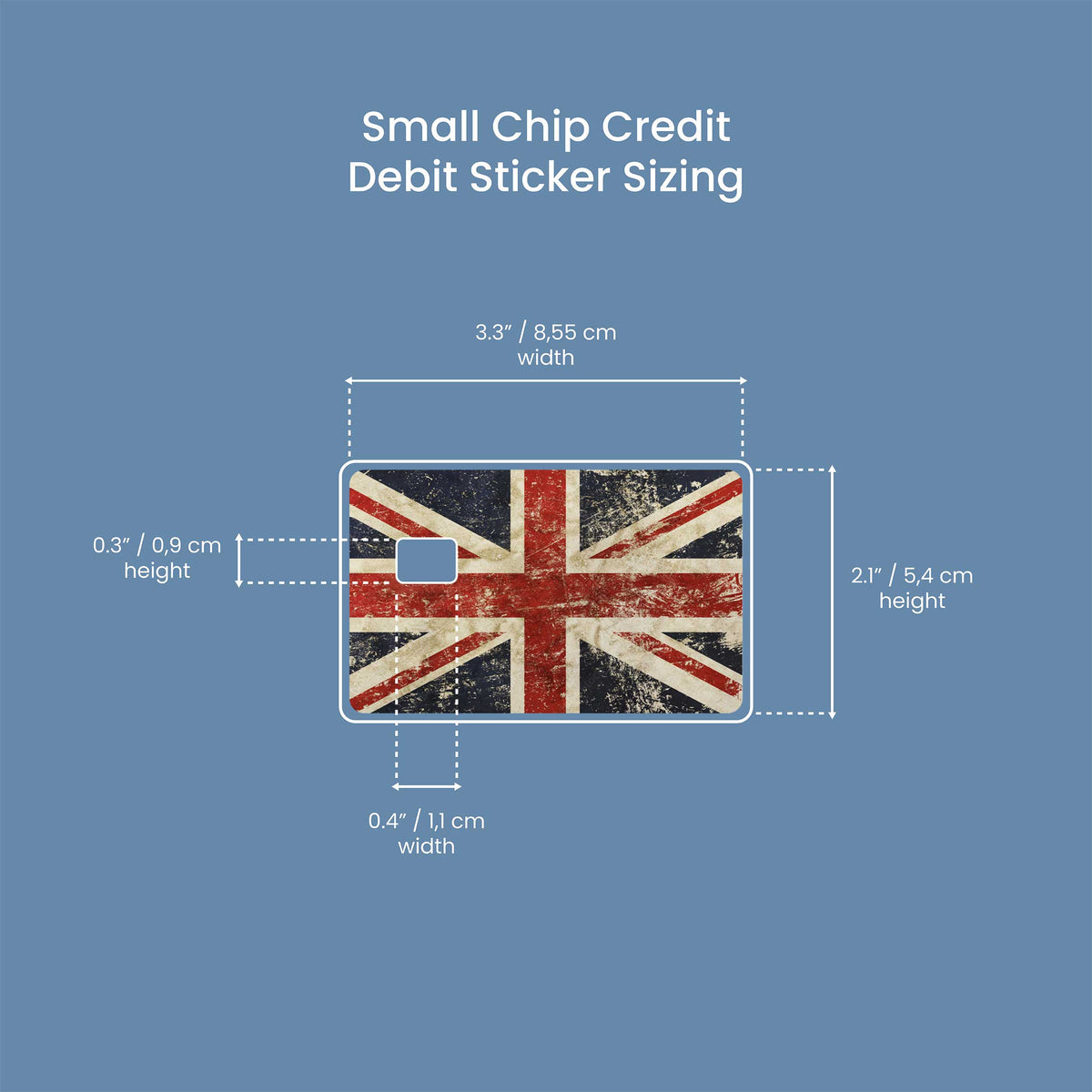 Uk Flag - Premium Vinyl Credit Card Skin Cover by Wonderwallsboutique