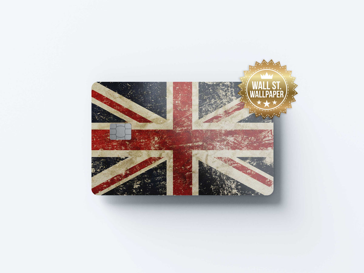 Uk Flag - Premium Vinyl Credit Card Skin Cover by Wonderwallsboutique