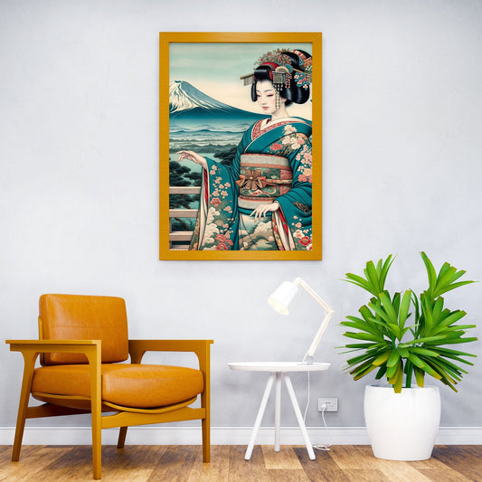 ukiyoe style geisha Asian Style Poster | Wall Art for Home & Office | High-Quality Print - High-Quality Visual Display