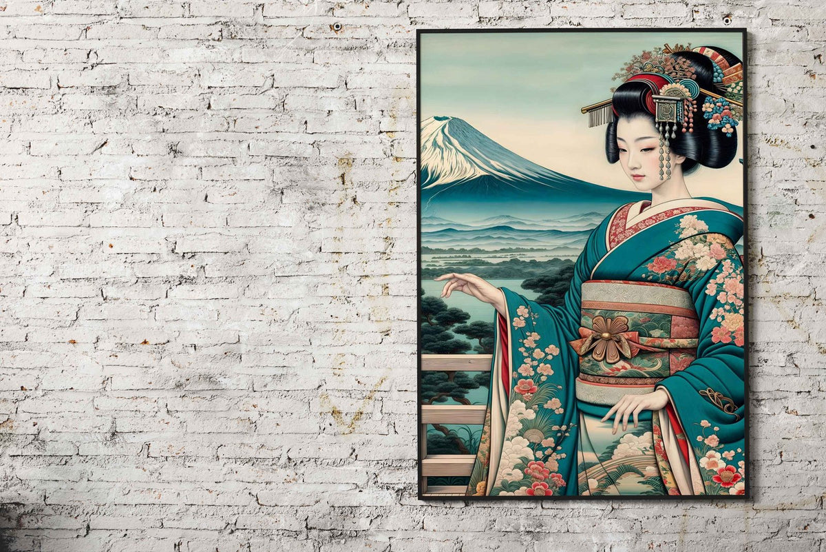 ukiyoe style geisha Asian Style Poster | Wall Art for Home & Office | High-Quality Print - High-Quality Visual Display