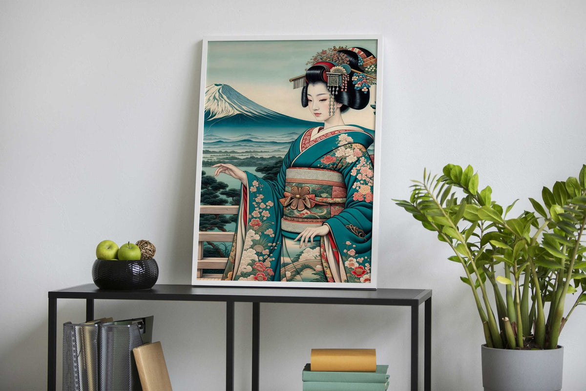 ukiyoe style geisha Asian Style Poster | Wall Art for Home & Office | High-Quality Print - High-Quality Visual Display