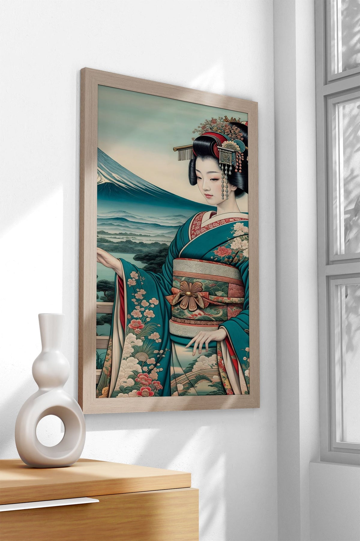 ukiyoe style geisha Asian Style Poster | Wall Art for Home & Office | High-Quality Print - High-Quality Visual Display